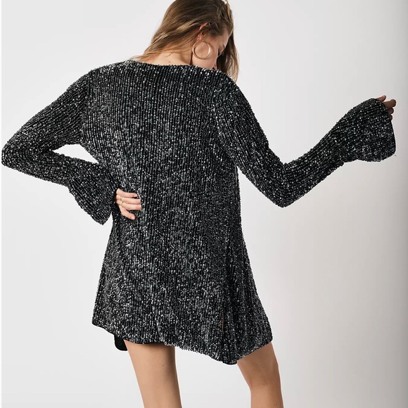 New Free People Harley Sequin Jacket sz Small - Picture 1 of 7